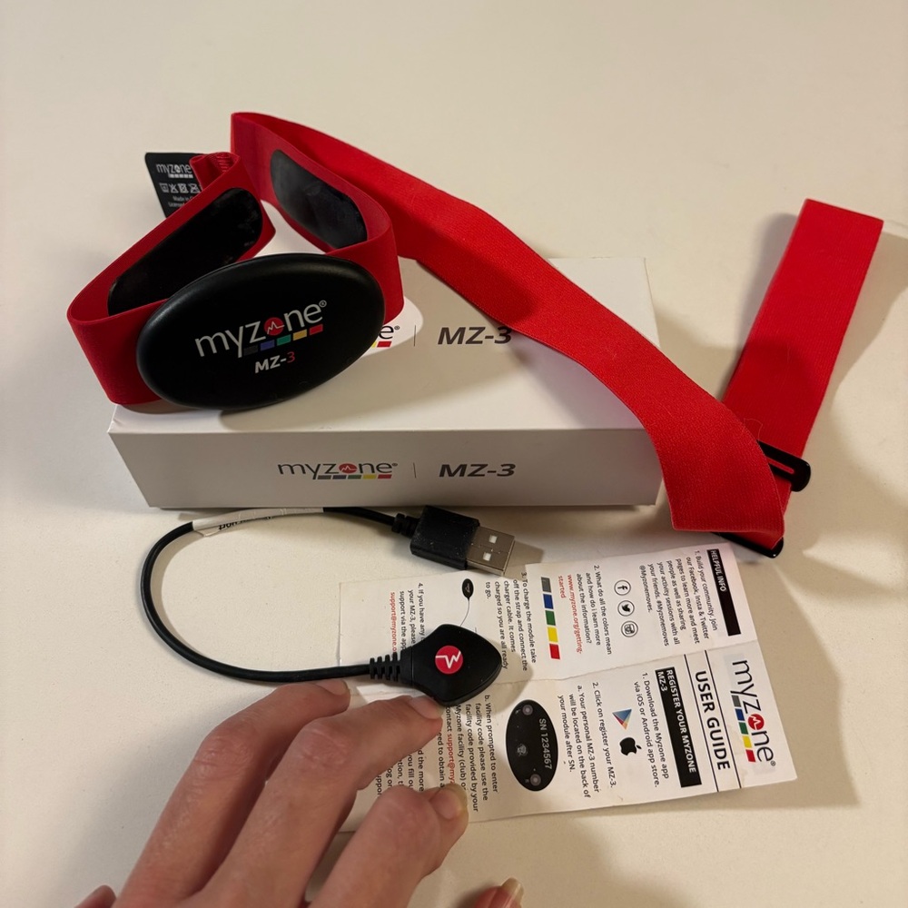 MYZONE MZ-3 Physical Activity Chest Strap Heart Rate Monitor